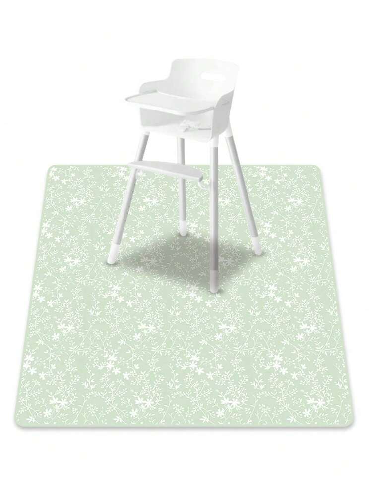 1PC Baby Splat Floor Mat Rabbit Prints For Under High Chair/Arts/Crafts , Waterproof Anti-Slip Food Splash Spill Mess Mat, Washable Portable Picnic Mat And Table Cloth - Multicolor - View 13