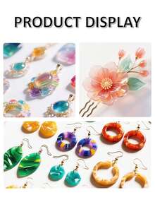 1 قطعة راتنج إيبوكسي فوق بنفسجي صلب 100/200/500 جرام، نوع صلب شفاف بلوري لصناعة المجوهرات والحرف اليدوية - راتنج الأشعة فوق البنفسجية - مشاهدة 5