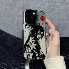 Fundas de Teléfono Anime Samurai Japonés para iPhone 16, 15, 14, 13, 12, 11 Pro Max, X, XR, XS Max, 8, 7 Plus - Cubierta Trasera Mate Anticaídas - Color mezclado 1 - Ver 7
