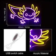 Neon Sign Dragon With Wings - Multicolor LED Neon Light, Acrylic Material, Switch Control, USB Powered - Versatile Decor For Bedroom, Living Room, Parties & Events - Perfect Gift For Gamers & Anime Fans - Dragon and Wings - View 4