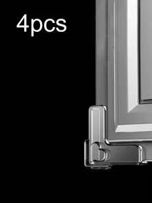1/4/8pcs Transparent Table Corner Protectors - Thickened Design For Sharp Edges, Pet Safety Bumper For Tables, Chairs, Beds, Anti-Slip Furniture Edge Guards (L-Shaped)