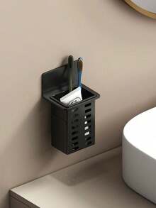 1/2pcs Wall Mounted Bathroom Storage Shelf, Punch-Free, Toilet Shower Room Washbasin Organizer Rack, For Small Items And Tools Home Bathroom Decor Bathroom Organizer , Bathroom Toilet Hand Washing Sink Toothbrush Toothpaste Comb Storage Artifact,Back To School,Bathroom Decor & Accessories