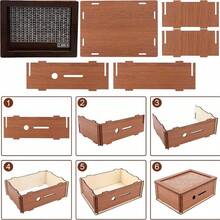 1 件 - 现金保险库木制储蓄盒、木制现金储蓄存钱罐、带计数目标的木制存钱罐硬币存钱罐、储蓄挑战盒、木制硬币存钱罐、木制储蓄盒、带金钱目标和数字的木制储蓄盒、带储蓄计数器 - 彩色 - 查看 9