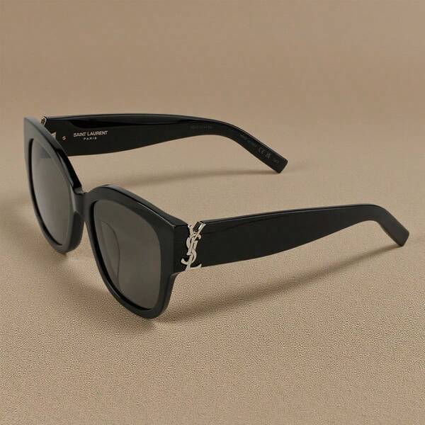 1 szt. okularów przeciwsłonecznych SAINT LAURENT w modnym stylu dla kobiet, fajna czarna metalowa oprawka owalna, odpowiednie do podróży, pasujące do jesieni, do szkoły, do jazdy samochodem, robienia zdjęć, na imprezy, świetny prezent