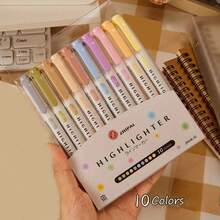 1 套荧光笔套装，双头便携式多功能荧光笔，重返校园 - 紅色 - 查看 2