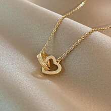1pc Heart Pendant Necklace, Fashionable Accessories - 1 cái - Xem 6