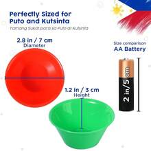 Medium Size 36 Pcs Puto Molder Filipino (2.8 X 1.2) - Kutsinta Molder Baking - Puto Cups Steamer - Filipino Plastic Molds Desserts - 36 chiếc cỡ trung bình - Xem 4