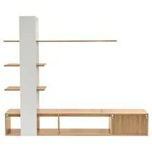 okwish Meubles TV et centres de divertissement - Blanc - Voir 6