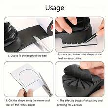 1/3/6pcs Multi-Purpose Quiet Pads, Freely Trimmed Anti-Slip Furniture Pads, Suitable For Non-Slip Shoe Sole Repair, Height Increase Insoles, Table/Chair/Bed Leg Pads, Protect Floor Increase Quiet Pads, Self-Adhesive, Scratch-Resistant Sofa, Chair And Leg Stickers