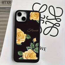 Fundas de imitación para teléfono con diseño amarillo y orificios grandes, compatibles con phone 16 Pro, 16, 15 Pro, 14, 14 Plus/14 Pro, 13, 13 Pro, 12 Pro y 11/11 Pro. Regalos para cumpleaños y celebraciones - Blanco - Ver 7
