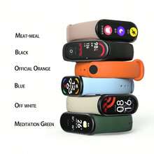 6 piezas de bandas de repuesto para Xiaomi Mi Band 3/4/5/6/7/8/9/10, pulsera para la versión NFC de Xiaomi Mi Band 9, correa de muñeca casual y colorida para hombres y mujeres - Multicolor - Ver 23