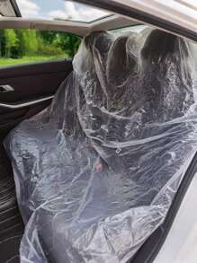 100-Pack Disposable Car Seat Covers – Universal Size Waterproof Dustproof Seat Protectors For Cars Trucks SUVs , Reusable Or Disposable Use, Prevent Oil Stains Rust Dirt Damage, Ideal For Auto Repair Shops Beauty Salons And Home Garages, Easy Fit Quick Install Tear-Off Design