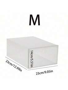 6/12pcs Clear Shoe Boxes Stackable Shoe Storage Boxes For Closet Sturdy Shoe Box Storage Containers With Clear Door Plastic Shoes Case Thickened Drawer Case Plastic Shoe Boxes Stackable Box Shoe Organizer Shoebox Organizer Containers For Sneakers - Multicolor - View 11