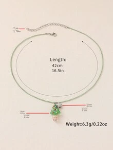 1 件简约时尚的棕榈树串珠项链，适合女性，夏威夷风情装饰性海滩配饰 - 棕櫚樹 - 查看 8
