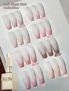 XEIJAYI 15ML 8pcs Pink Series Gel Nail Polish Set, UV LED Immersion Nail Polish,Holiday DIY Nail Polish Design For All Seasons