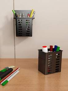 1pc/2PCS/3PCS Black And White Resin Non-Perforated Wall-Mounted Storage Rack, Plastic Drain Organizer, Suitable For Kitchen , Home Organizing Hanging Rack, Halloween, Christmas, Back-To-School Season, Saudi National Day, Daily Gifts, Good Home Accessories