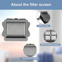 Vacuum Mop Parts Compatible With Tineco Roller Brush, Suitable With Ifloor 3 Series, Floor One S3 Series, Ifloor 5 Breeze Cleaner, Set Includes 2 Roller Brushes And 5 Filters - [S3]2 Roller + 5 Filter - View 4