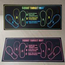 1 szt. Kolorowa mata do przysiadów, antypoślizgowa i odporna na zużycie, odpowiednia do domu i siłowni