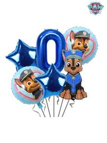 6pcs Paw Patrol 0-9 Number Set, Cute Cartoon Paw Patrol Puppy Ryder, Chase, Skye Suitable For Birthday, Christmas, Halloween Decoration Christmas Decorations Home Christmas Gifts Christmas Decor - Blue - View 20