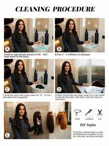 12 英寸金色短直鲍勃假发，女士天然耐热合成假发，带刘海，适合日常派对妈妈假发礼物 - 金色 - 查看 10