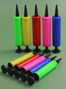 手动气泵，高效省力，便携易存放，多用途充气机，适用于气球、篮球、游泳圈等。 - 彩色 - 查看 10