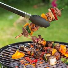 Silikonowe szczypce kuchenne do grilla 7/9/12 cali, ze stali nierdzewnej, blokowane szczypce kuchenne z silikonowymi końcówkami, antypoślizgowe szczypce do żywności do gotowania