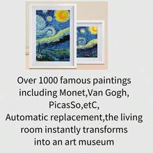 ARWOEIS 10.1 英寸数字日历、台历智能计划器、IPS 高清交互式触摸屏显示家庭日程表，还可以共享照片/视频，随时随地即时分享 - 美規A型插(110-127V) - 查看 7