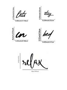 4 metalowe tabliczki ścienne "Let's Stay In Bed", rustykalna dekoracja z żelaza do domu, idealny prezent na parapetówkę