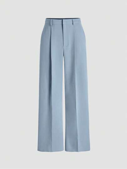 Minimalist Design Draping Suit Pants, European And American New Style, Straight Leg Casual Trousers, Suitable For All Seasons