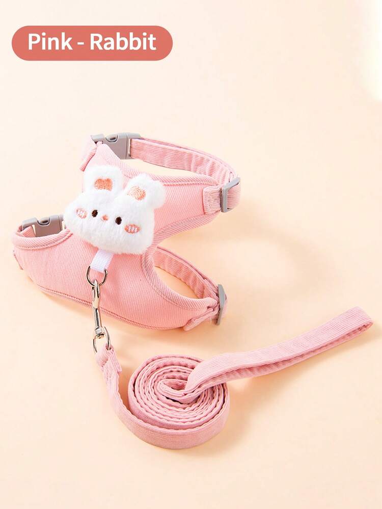 Pet Cat Dog Harness Leash Set, Small Cat Dog Leash Rope, Outdoor Cat Dog Traction Rope, Comfortable & Breathable - Multicolor - View 16