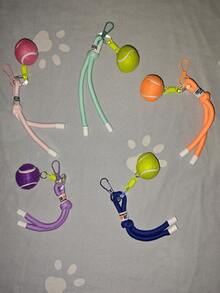 Handmade Woven Tennis Ball Bohemian Polyester Colorful Keychain, Backpack, Phone Charm, Clothing Accessory, Bookbag Lanyard, Holiday Small Halloween Accessories Teachers Day Christmas Gift Ideas Bag Accessories Lanyards With Id Holder Car Accessories Bag Charms