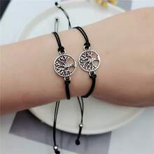 2pcs/Set Vintage Minimalist Fashion Unique Tree Friendship Bracelets