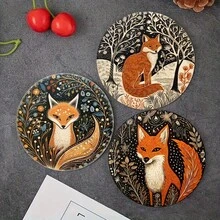 Bộ 8 đế lót ly bằng gỗ hình cáo phong cách Bohemian, thích hợp cho xe hơi, tách trà, tách cà phê, cốc nước giải khát, ly sứ. Món quà tân gia, quà tặng bố mẹ, quà tặng bạn bè lý tưởng. Hoàn hảo cho trang trí nhà bếp, đồ dùng nhà bếp và trang trí bàn ăn. Có sẵn bộ 1 hoặc bộ 2-3 chiếc. Bộ đế lót ly, đế lót ly, đế lót ly uống nước, đế lót ly gia đình. - Nhiều màu - Xem 7