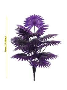 1pc Artificial Palm Tree Large Leaf Banana Leaf Fan Leaf, Suitable For Indoor/Outdoor Decor, Home, Hotel, Garden, Office, Wedding, Holiday Scenes, Floor Standing, Multi-Purpose Room Decor, Greenery Architectural Style (No Planter)