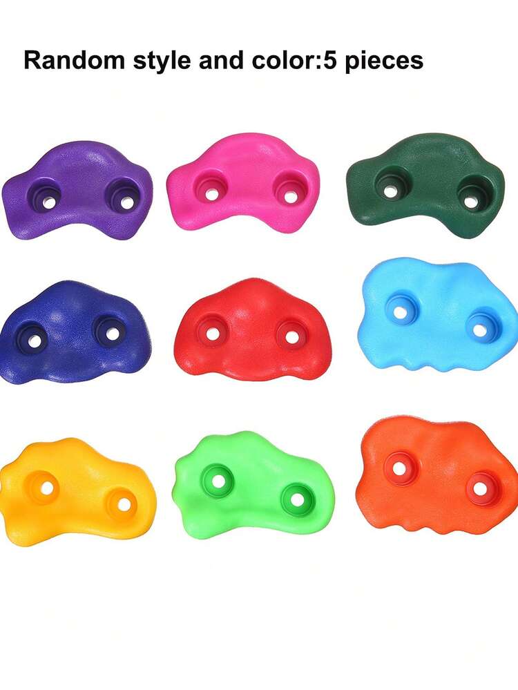 Set da 5 pezzi di dispositivi di presa per arrampicata, accessori per allenamento fitness da interni ed esterni, miglior regalo di Natale e ottima scelta per il Ringraziamento - Multicolore - Visualizzare 3