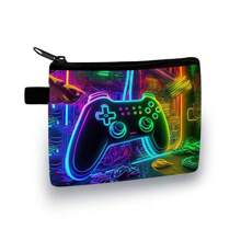 彩色红色/蓝色/黑色节日宇航员印花零钱包 - 休闲风格，涤纶材质 - 彩色 - 查看 6