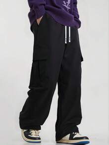 2条装青少年男童休闲运动户外工装裤，带大口袋，春秋季