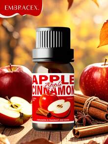 EMBRACEX. 10ml Apple Cinnamon Essential Oil, Apple Cinnamon Fragrance, Warm Scented Oil, Suitable For Aroma Diffuser, Candle Making, Home Fragrance, Fabric Spray, Suitable For Daily Use, Long-Lasting Scent, Great Gift - Apple Cinnamon - View 10