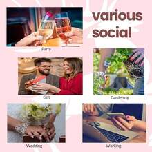 48Pcs Leopard French Tips Press On Nails Long Stiletto Fake Nails With Green Striped Design Zebra French Tips Press On Toenails Rhinestones False Toenails Short Square Fake Toenails For Women Manicure-363629 - FGH-22 - Xem 8