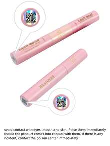 四合一睫毛胶水/定型液、卸妆液、镊子套装，防水，10毫升睫毛胶水/定型液，5毫升卸妆液，适用于睫毛胶水、簇状假睫毛，防水睫毛胶水/定型液，48-72小时强力定型，单根簇状假睫毛 - 粉色 - 查看 3