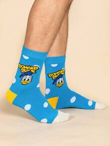 Disney زوجان من الجوارب الكرتونية الرسمية لشركة ديزني لمناسبات عيد الهالوين والكريسماس، جوارب مبتكرة مع شخصيات ديزني، مناسبة للرجال والنساء - متعدد الألوان - مشاهدة 7