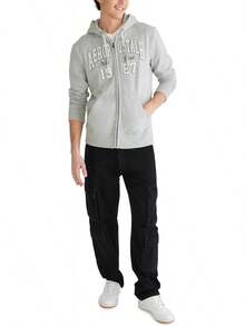 Sudadera con capucha con cremallera completa y logo Aero - Arco - Niebla - Ver 10