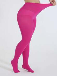 女士半双装加大码透明连裤袜，舒适