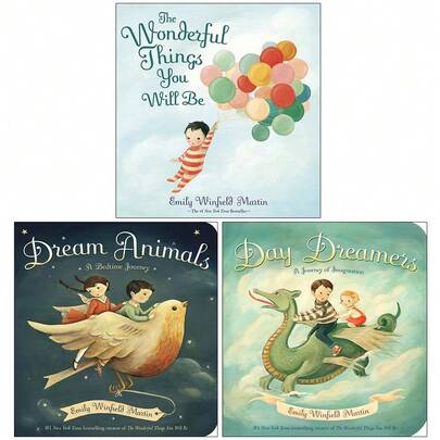 Emily Winfield Collection 3 Books Set (The Wonderful Things You Will Be, Dream Animals, Day Dreamers)