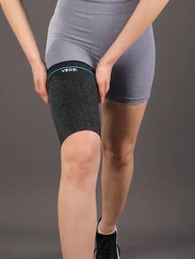 VBOSI 1pc 3D Knitted Compression Thigh Sleeve - Breathable Sports Support, Suitable For Running, Fitness And Daily Wear, Unisex - Multicolor - View 3