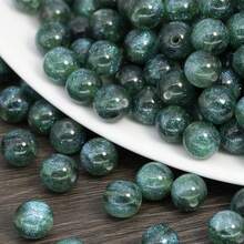 50pcs Dreamy Spring And Summer Starry Sky Fine Glitter Resin Round Beads Scattered Beads Handmade DIY Beaded Bracelet Materials