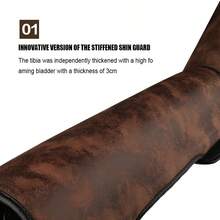 GINGPAI Muay Thai Shin Guards, Kickboxing Leg Guards With Foot Protection, Thick MMA Leg Pads For Taekwondo - Multicolor - View 6