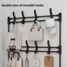 1 pieza Estantería de almacenamiento de múltiples capas, perchero de pie multifuncional para el hogar o dormitorio, gabinete para zapatos, estante para sombreros