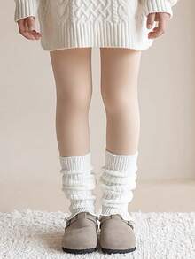 一件装保暖内衬舞蹈紧身裤，防滑鞋底，加厚保暖，适合秋冬季穿着