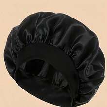1 PC Satin Sleeping Cap Loose Elastic Band, Comfortable Fit, 85% Polyester Fiber 15% Elastane, No Fragrance, Daily Hair Care Accessories, Elegant Sleeping Cap | Satin Texture